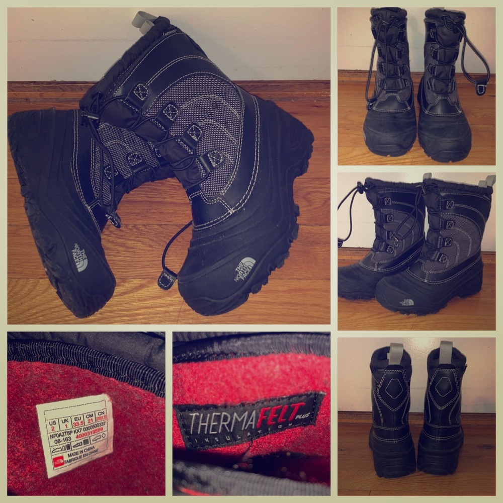 Boys NorthFace Snow Boots